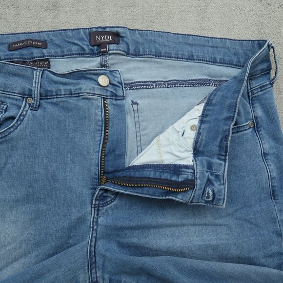 Not Your Daughters Jeans NYDJ Women's 20WP High-Rise Marilyn Straight 22" Inseam - Picture 2 of 16